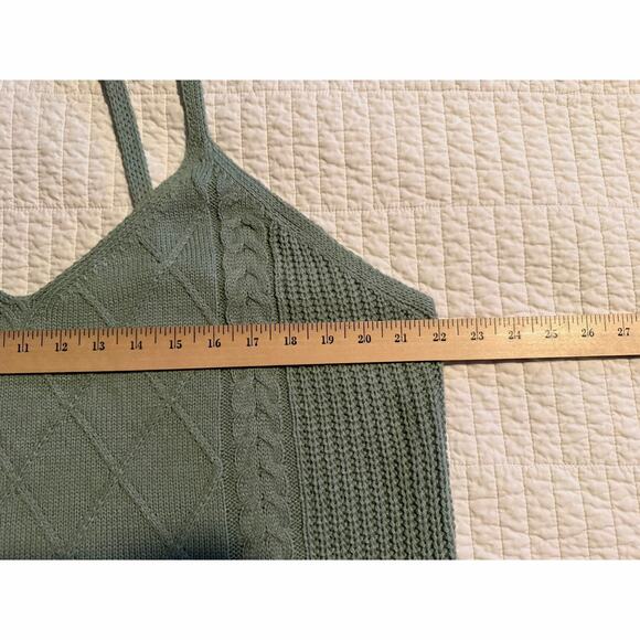 Almost Famous Knit Tank Top Crochet Sweater Plus Size 2X - Picture 7 of 7